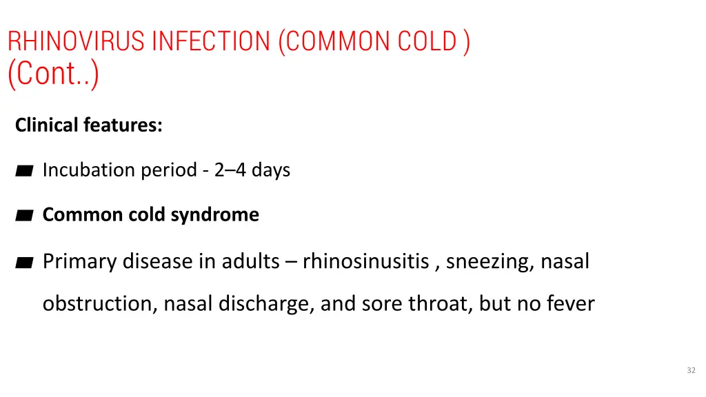 rhinovirus infection common cold cont 1