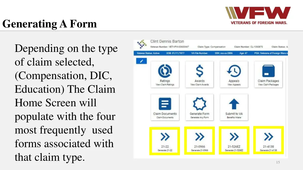 generating a form