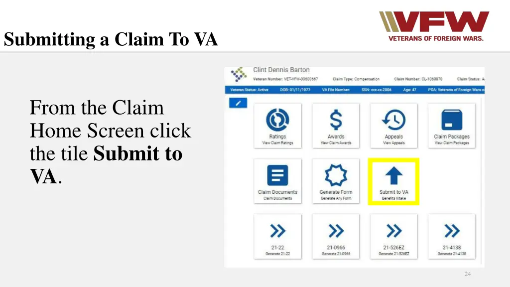 submitting a claim to va 3