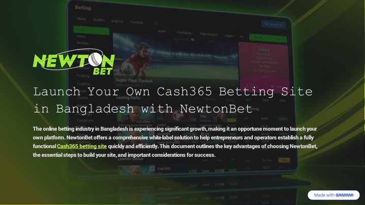 launch your own cash365 betting site