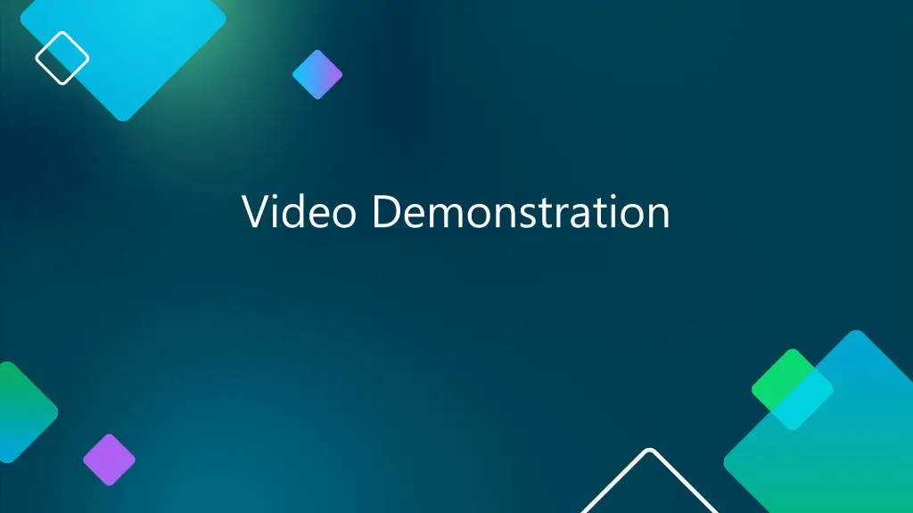 video demonstration
