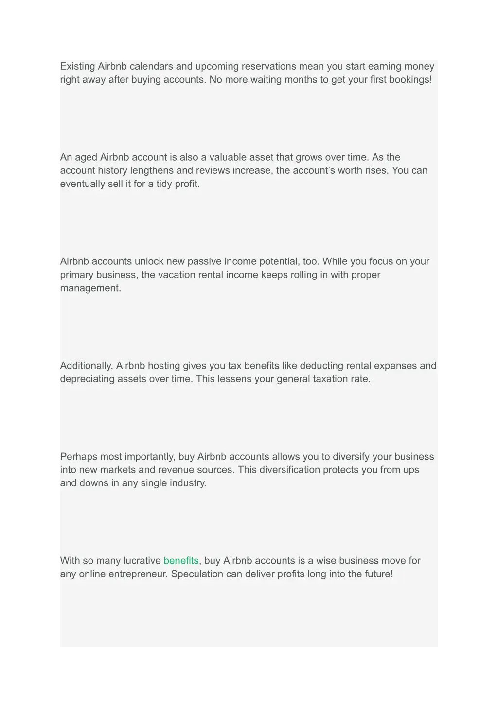 existing airbnb calendars and upcoming