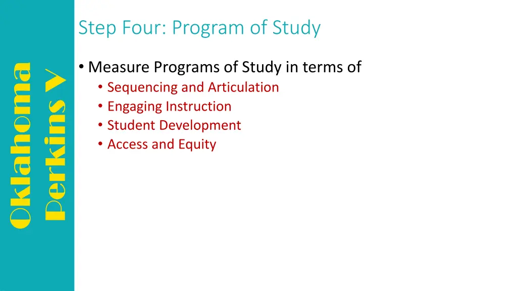 step four program of study