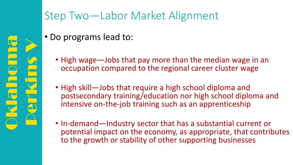 step two labor market alignment 1