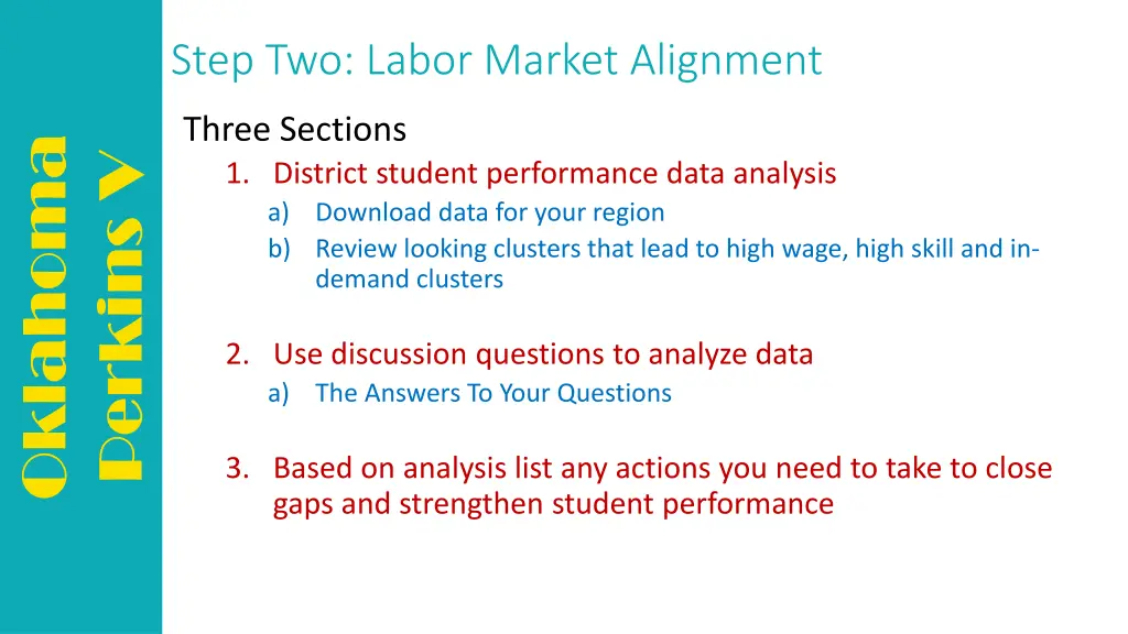 step two labor market alignment