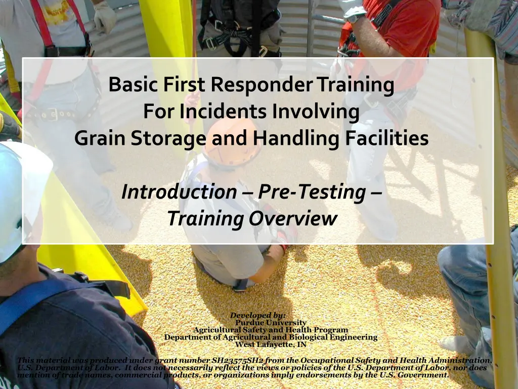 basic first responder training for incidents
