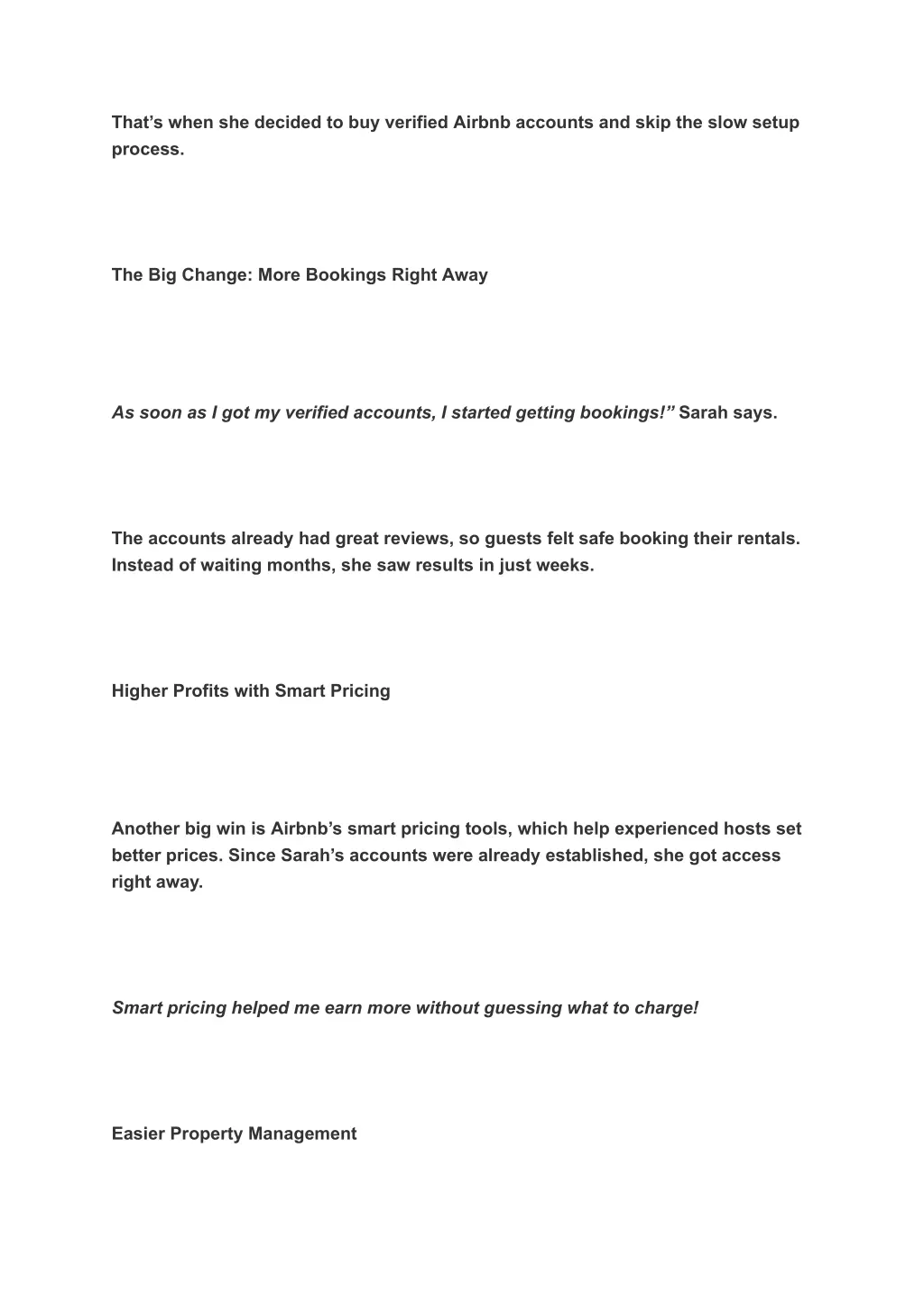 that s when she decided to buy verified airbnb