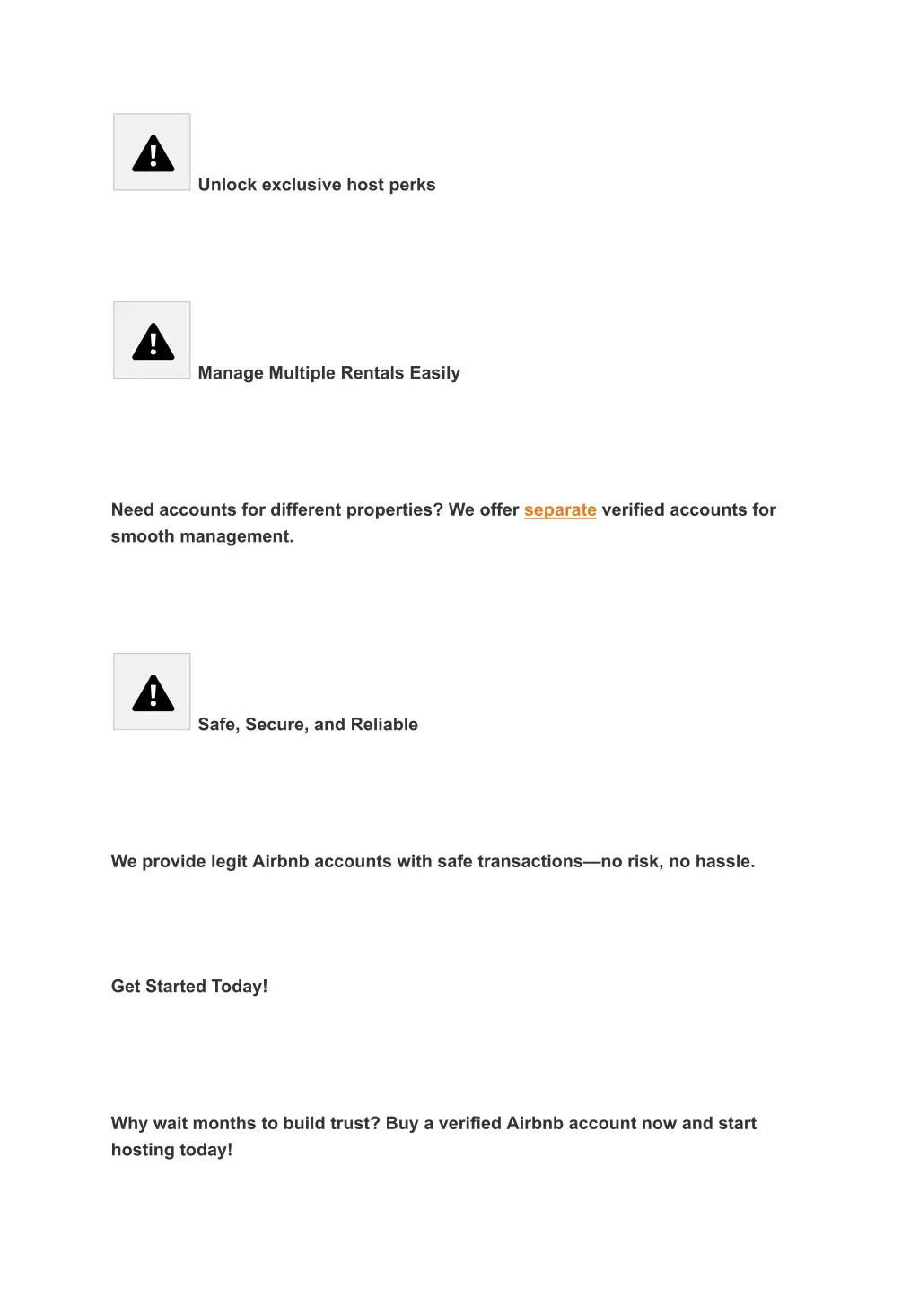 unlock exclusive host perks