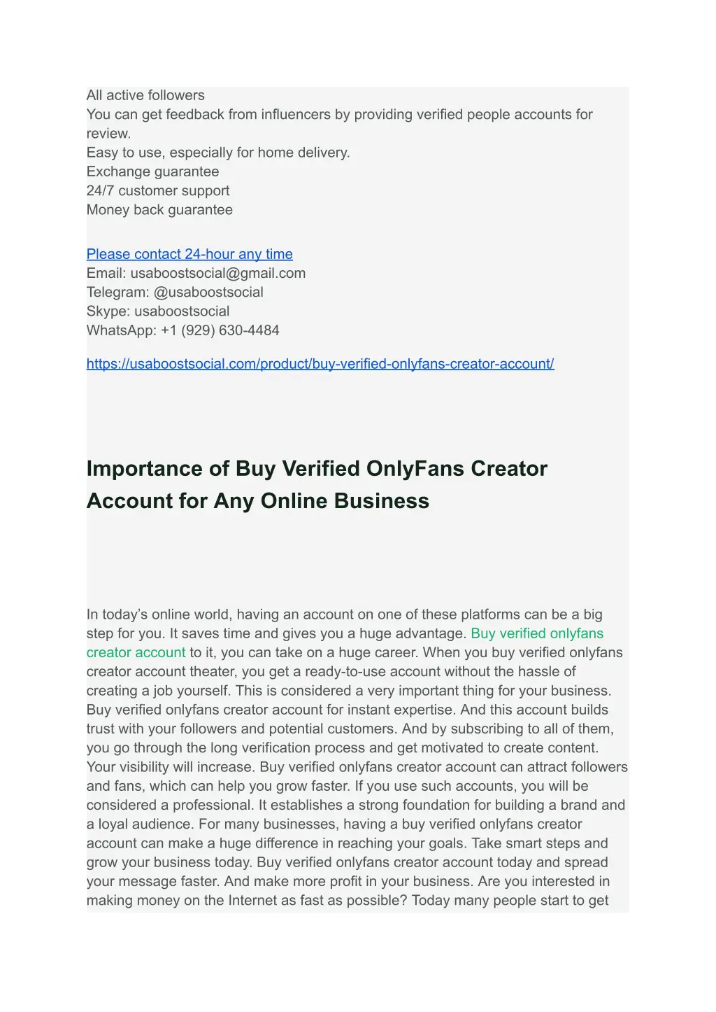 all active followers you can get feedback from