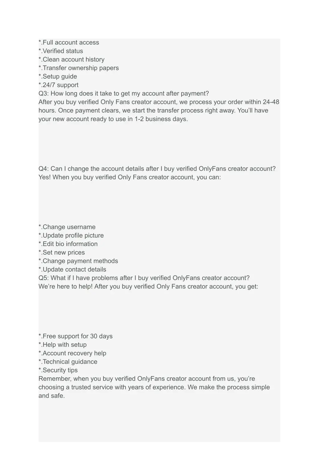 full account access verified status clean account