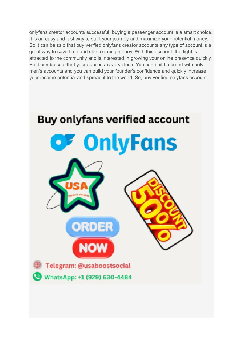 onlyfans creator accounts successful buying