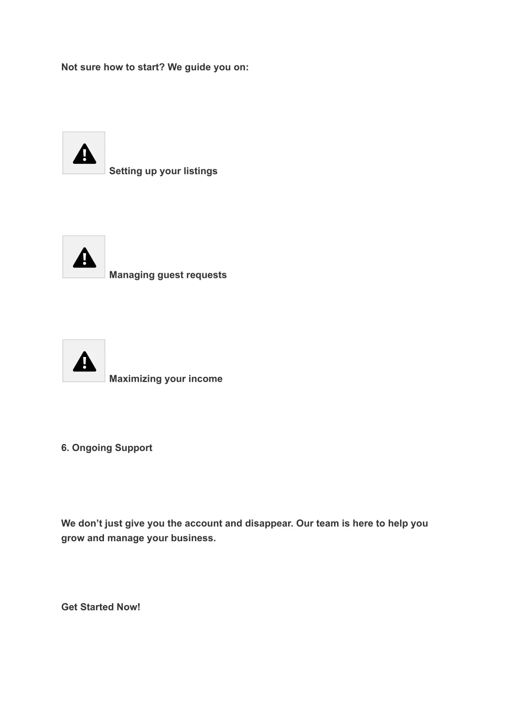 not sure how to start we guide you on