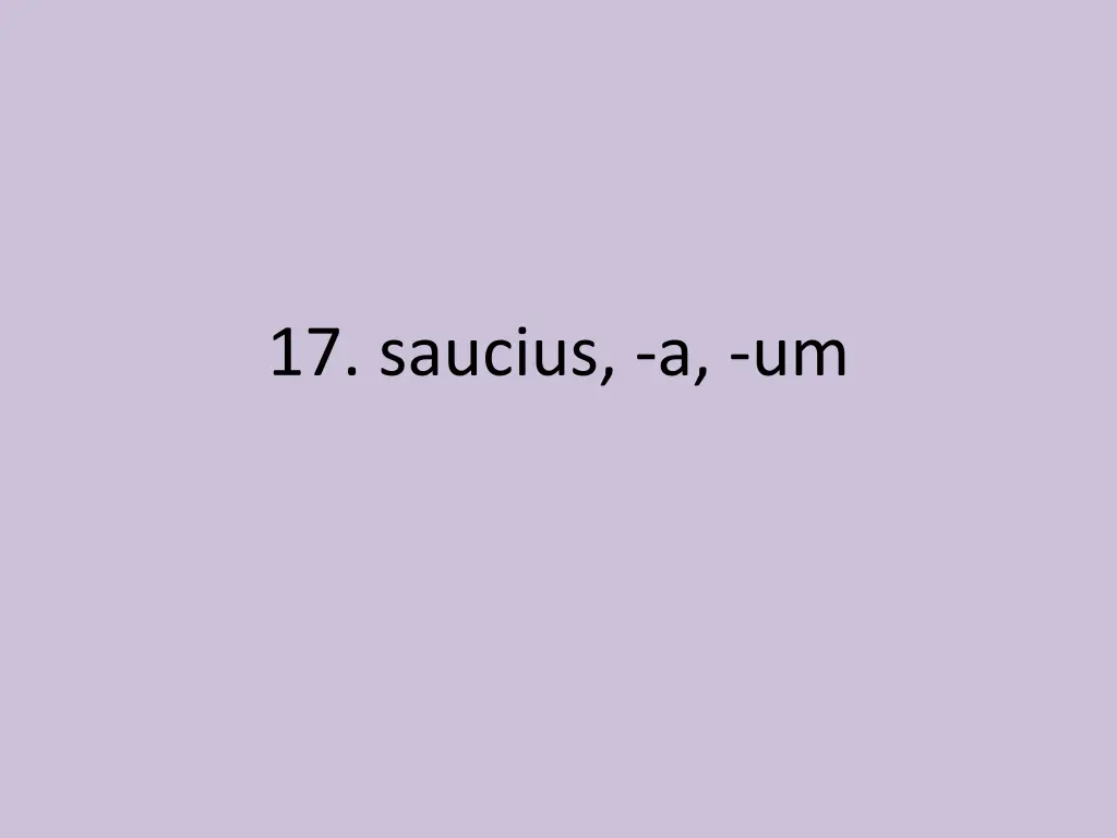 17 saucius a um