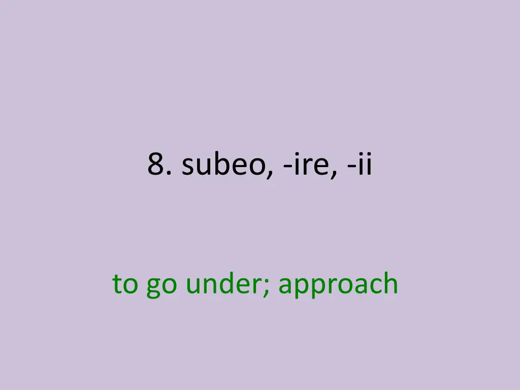 8 subeo ire ii 1