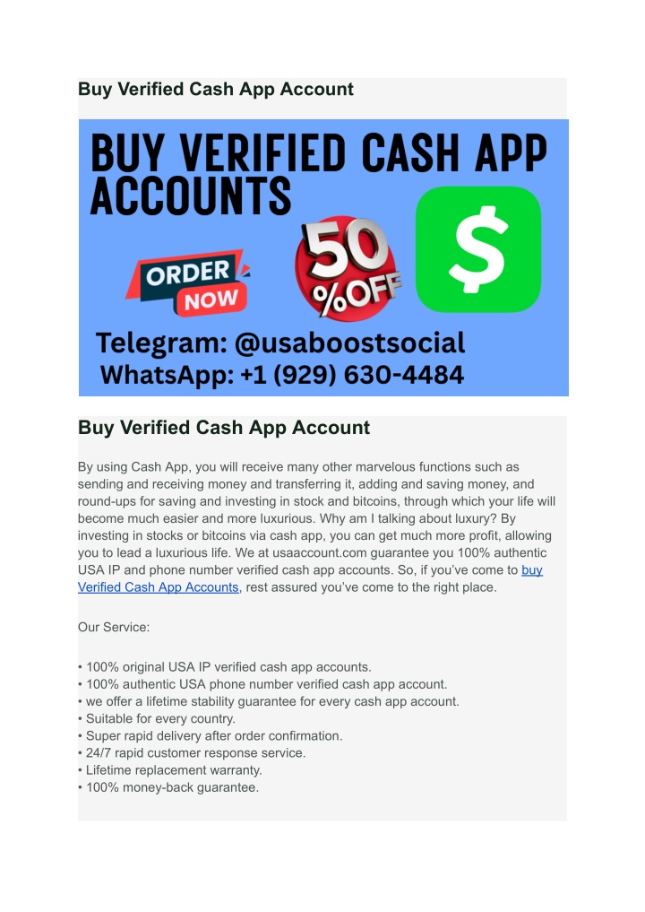 buy verified cash app account