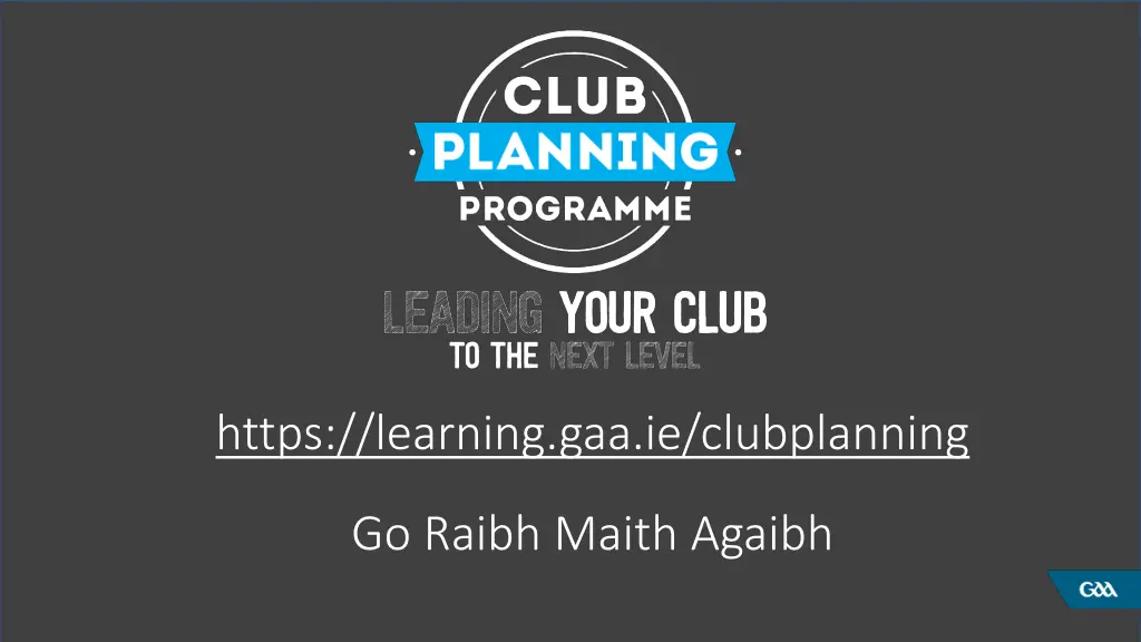 https learning gaa ie clubplanning