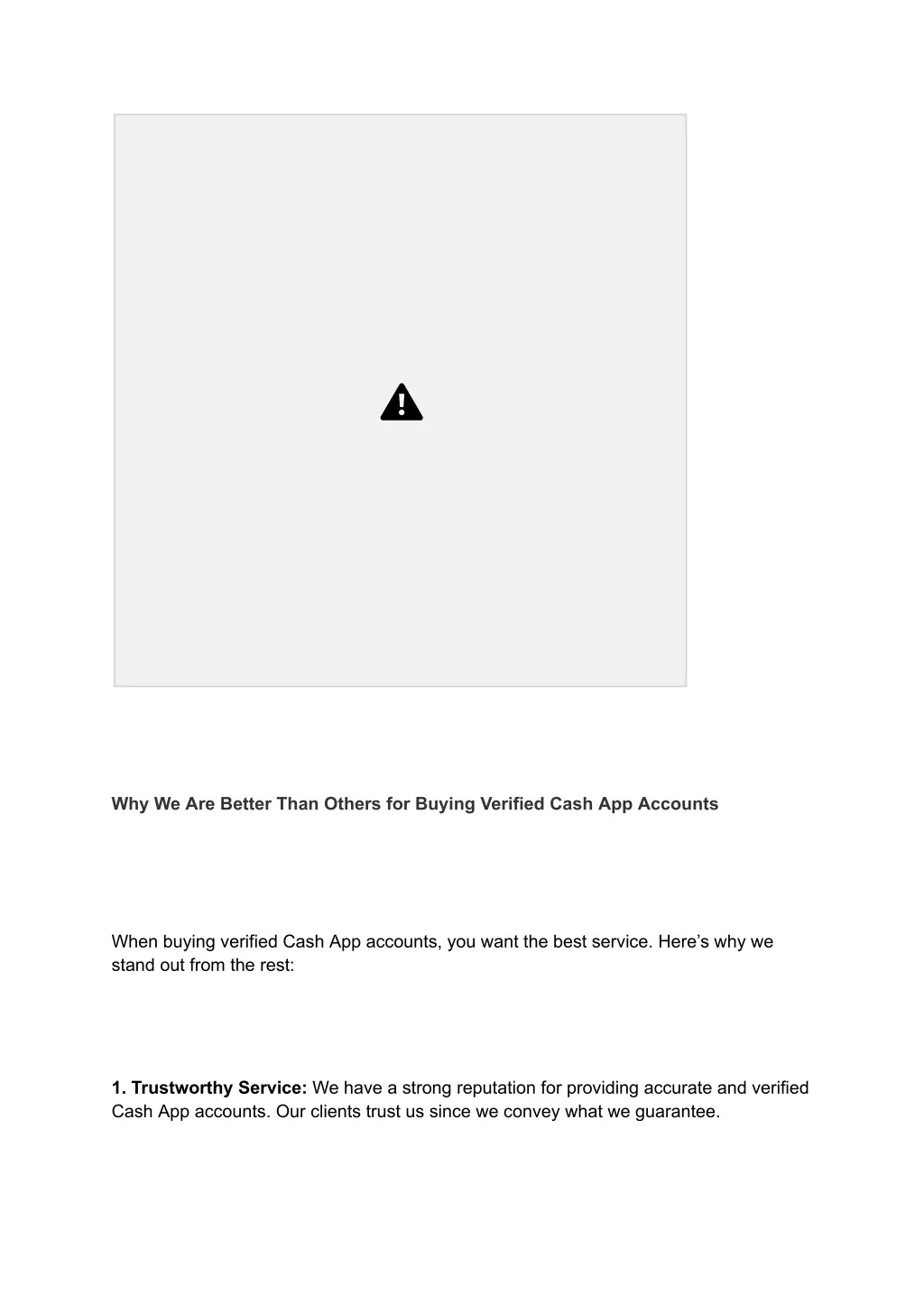 why we are better than others for buying verified