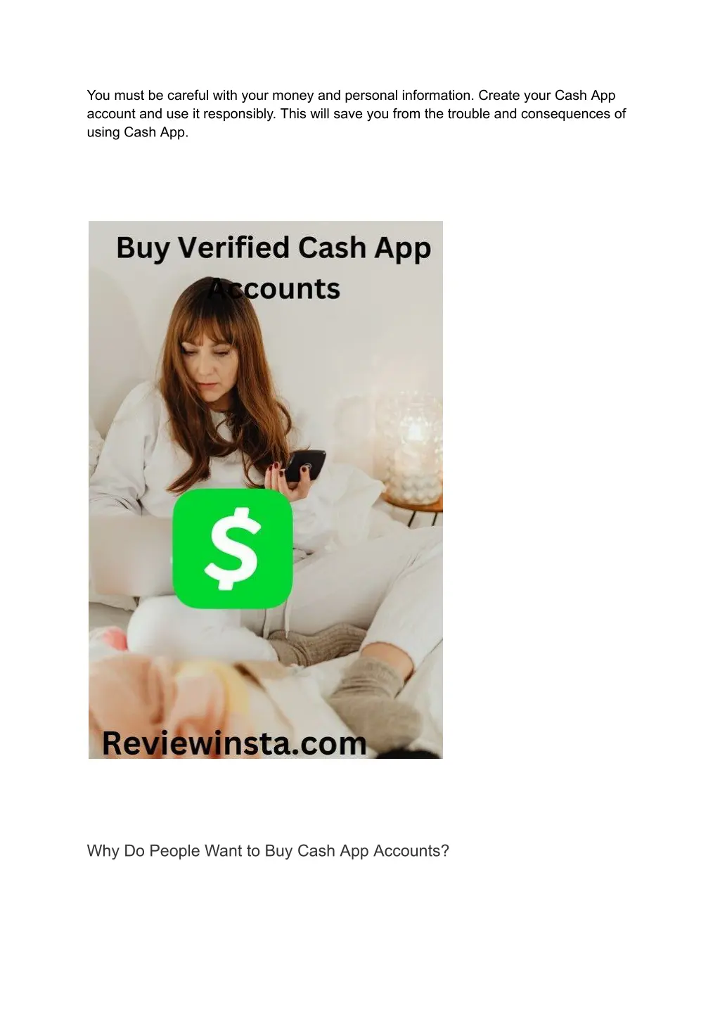 you must be careful with your money and personal