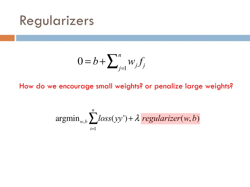 regularizers 2
