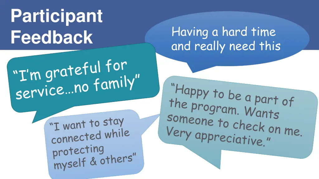 participant feedback