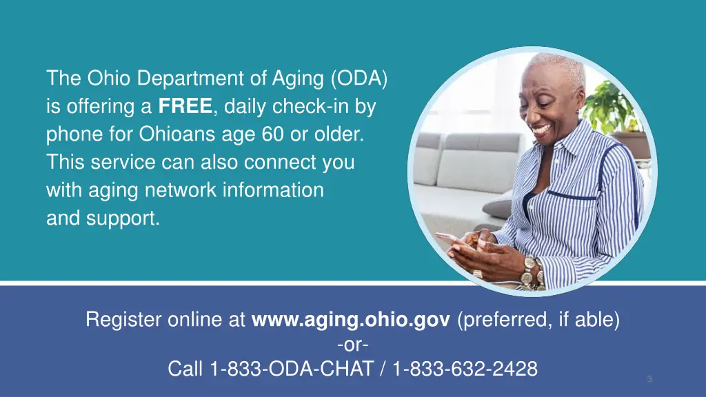 the ohio department of aging oda is offering