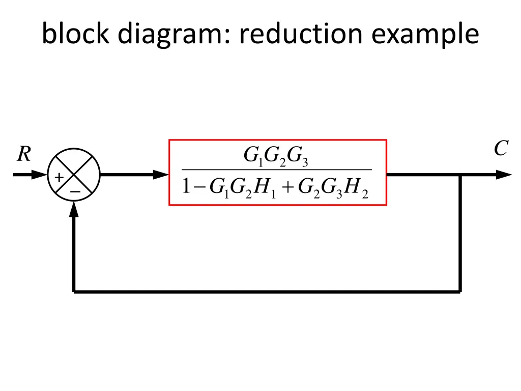 block diagram reduction example 2