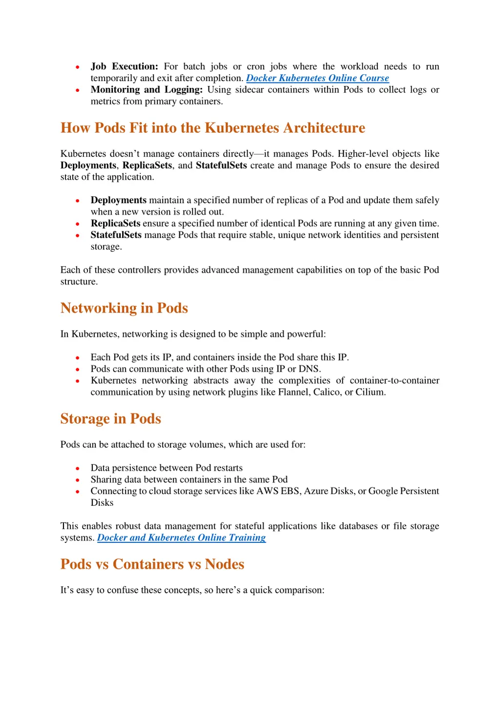 job execution for batch jobs or cron jobs where