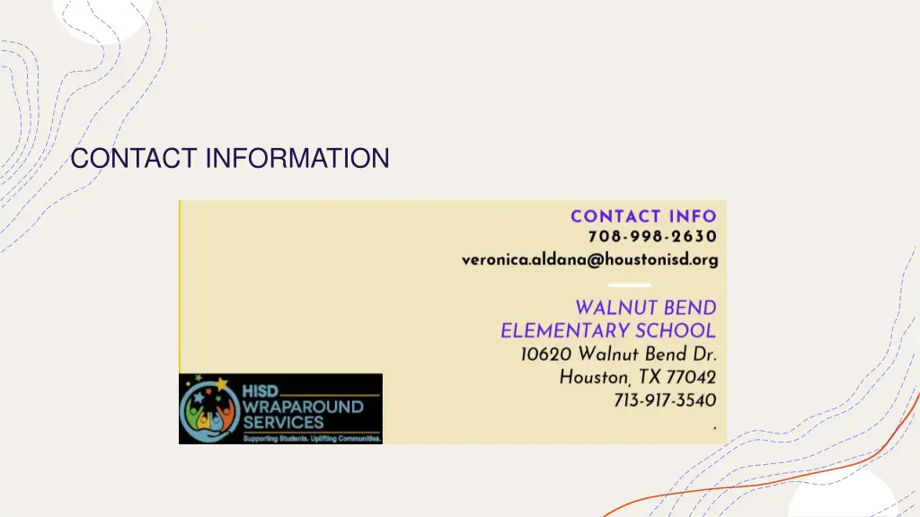 contact information