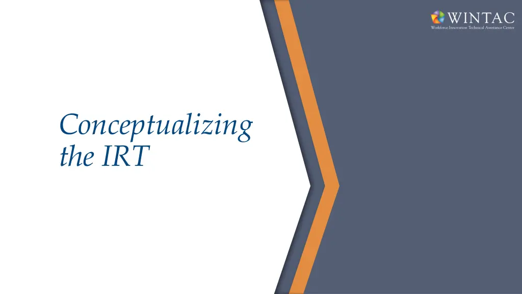 conceptualizing the irt