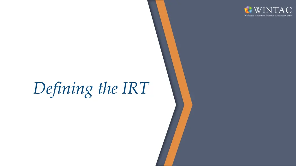 defining the irt