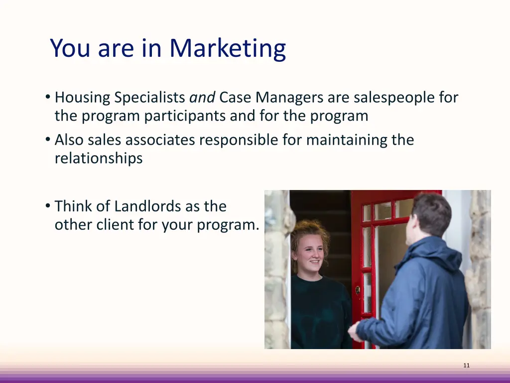 you are in marketing