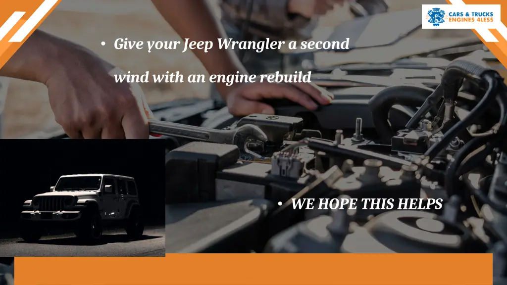 give your jeep wrangler a second