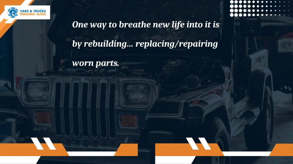 one way to breathe new life into it is