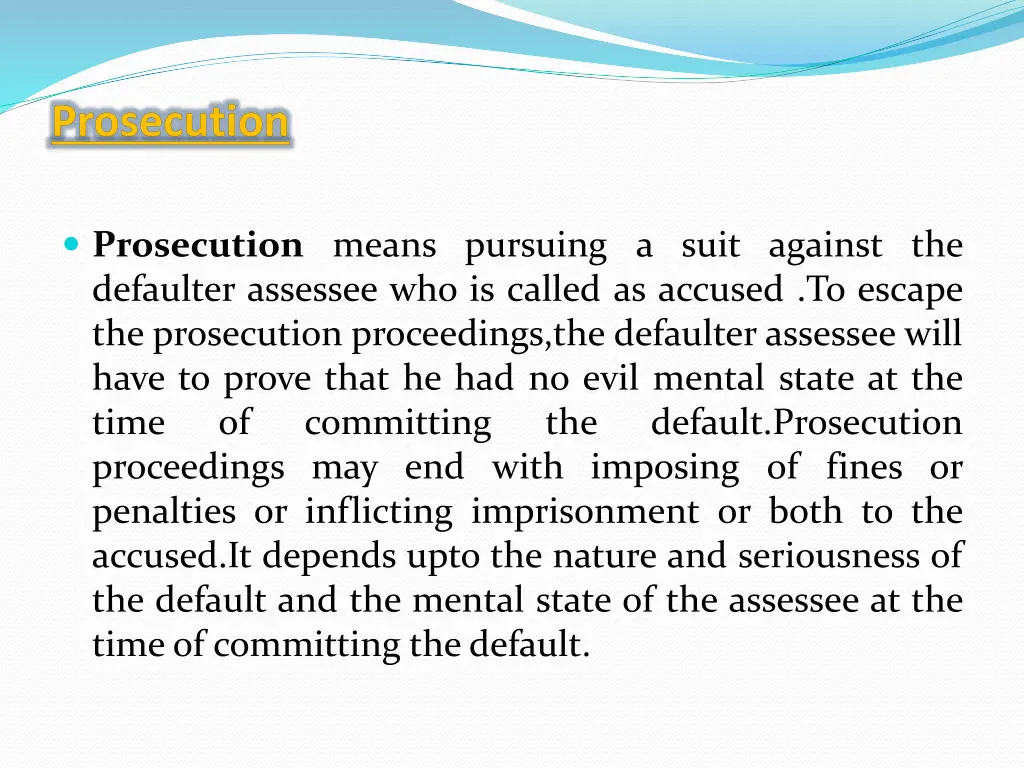 prosecution