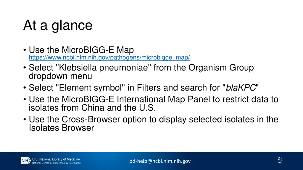 at a glance