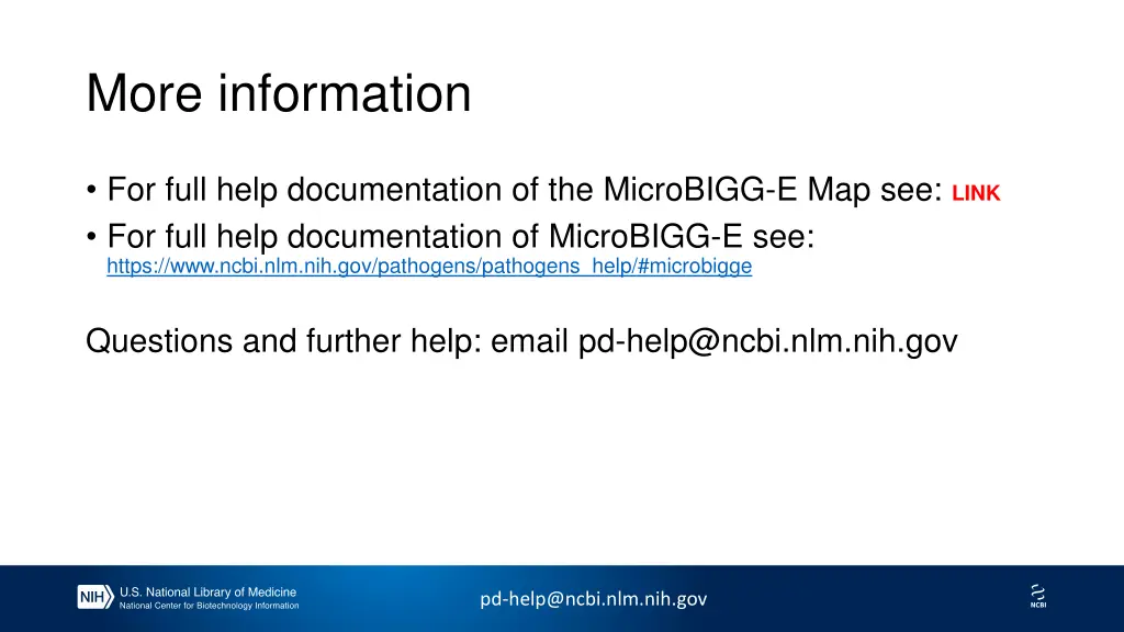 more information