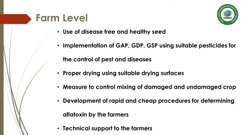 farm level