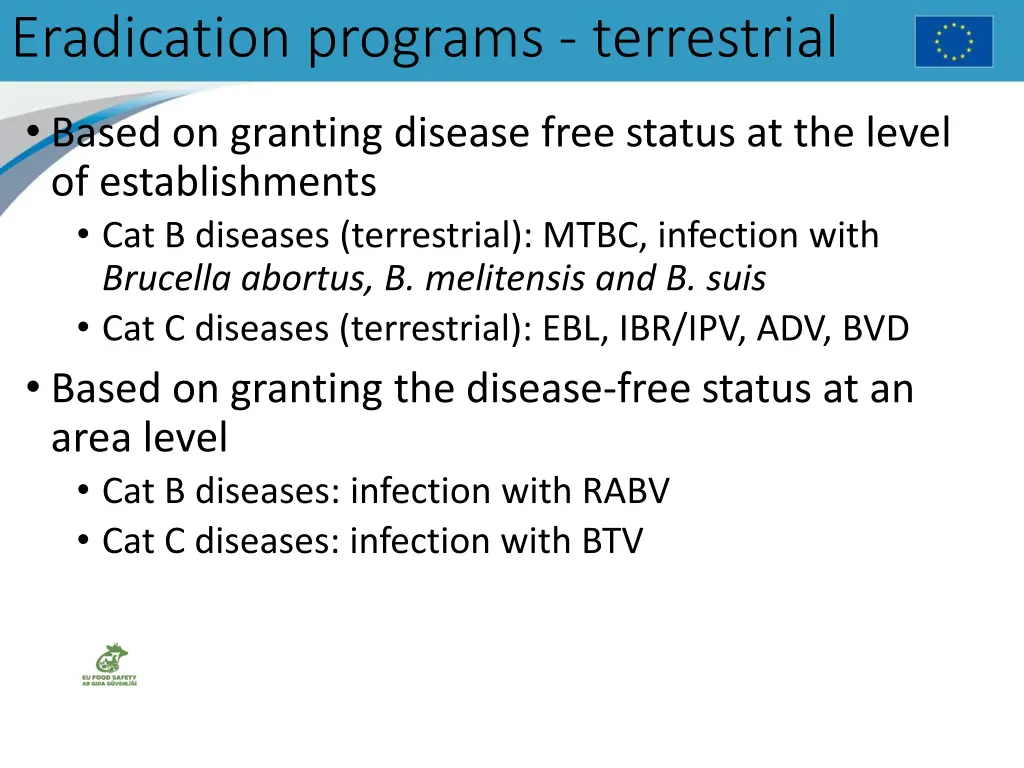 eradication programs terrestrial