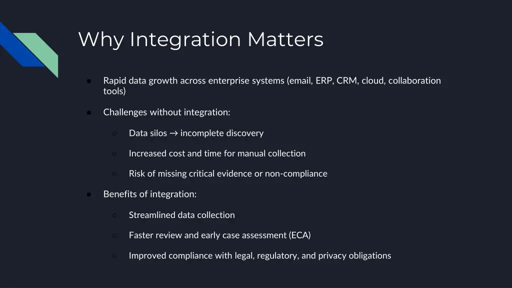 why integration matters