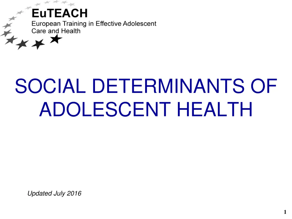 social determinants of adolescent health