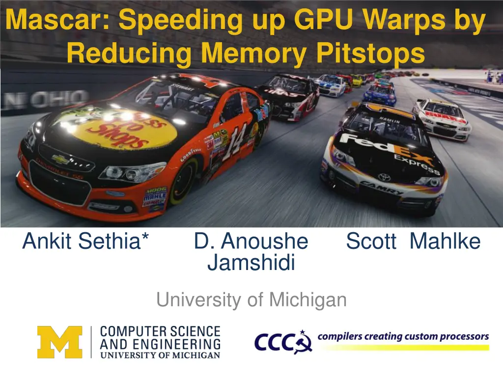 mascar speeding up gpu warps by reducing memory
