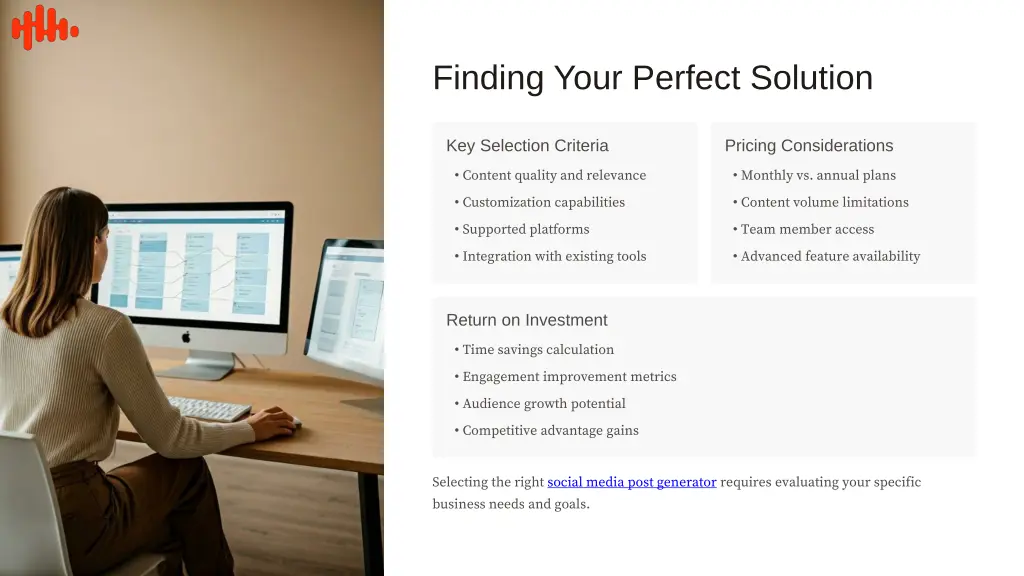 finding your perfect solution