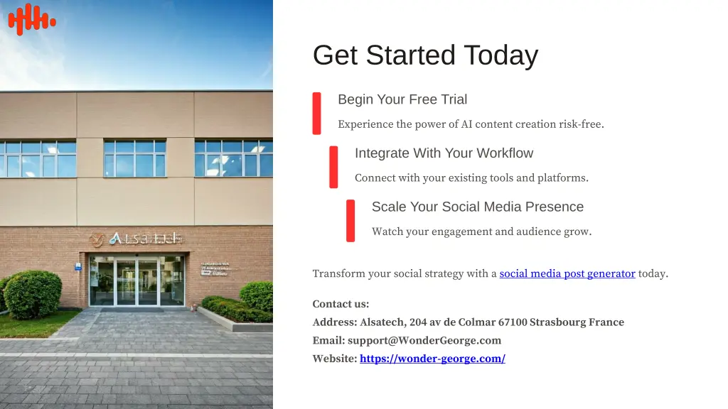 get started today