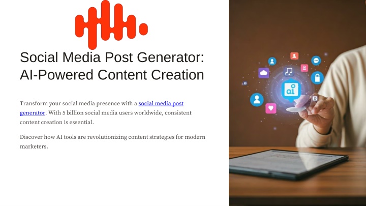 social media post generator ai powered content