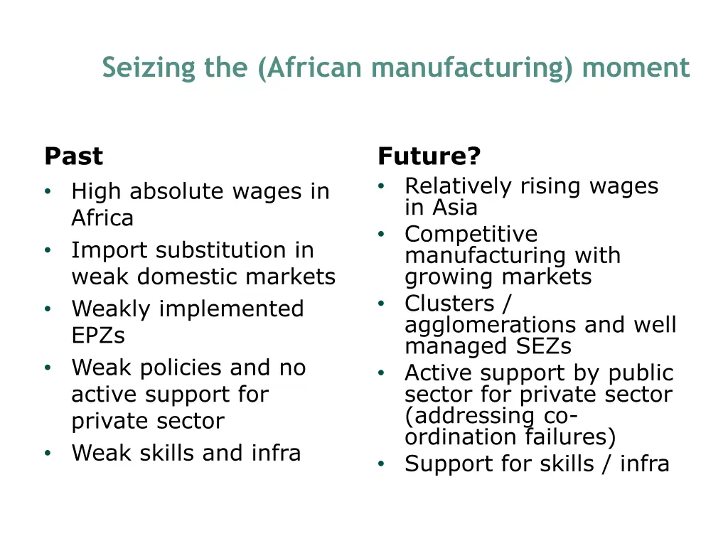 seizing the african manufacturing moment