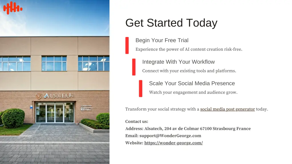 get started today