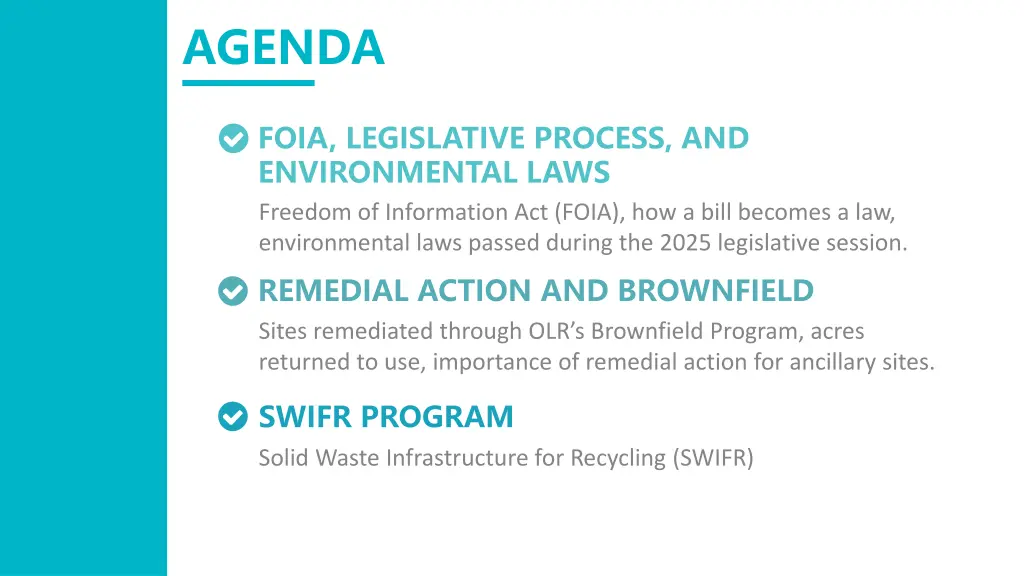 agenda