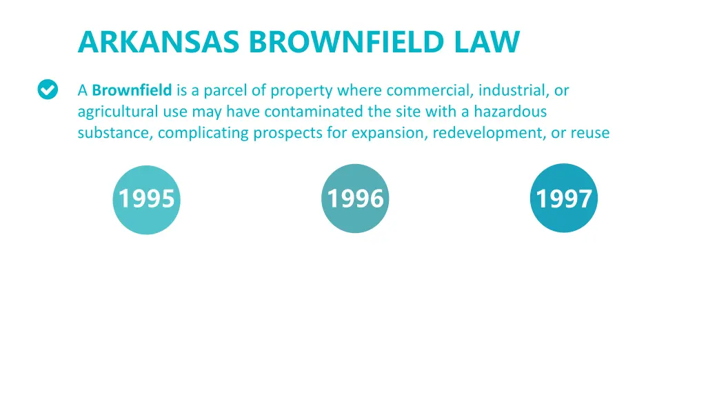 arkansas brownfield law