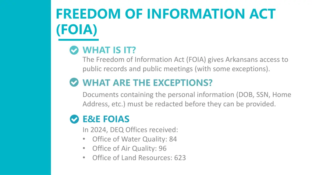 freedom of information act foia