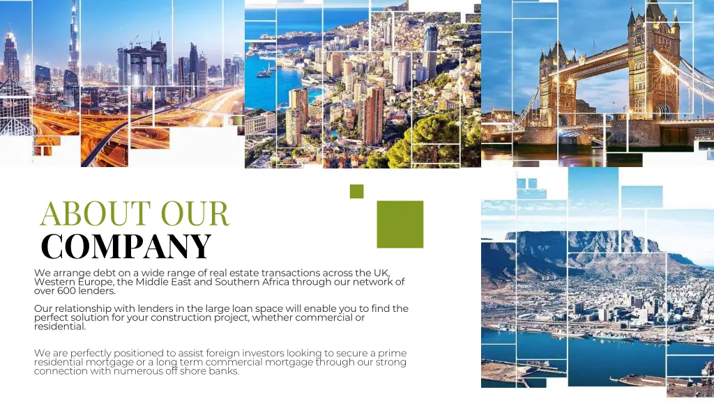 about our company we arrange debt on a wide range